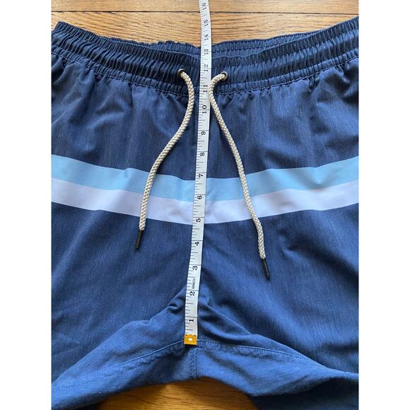 FAIR HARBOR Gray/Blue Striped Swim Shorts sz XL - Picture 8 of 11